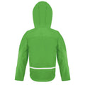 Vivid Green-Black - Back - Result Core Childrens-Kids TX Performance Hooded Soft Shell Jacket