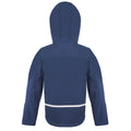 Navy-Royal Blue - Back - Result Core Childrens-Kids TX Performance Hooded Soft Shell Jacket