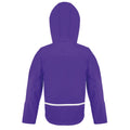 Purple-Seal Grey - Back - Result Core Childrens-Kids TX Performance Hooded Soft Shell Jacket