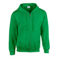 Irish Green - Front - Gildan Mens Heavy Blend Full Zip Hoodie
