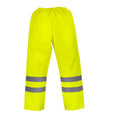 Yellow - Front - Yoko Unisex Adult Waterproof Hi-Vis Over Trousers