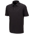 Black - Front - WORK-GUARD by Result Mens Apex Pique Polo Shirt