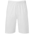 White - Front - Fruit of the Loom Unisex Adult Iconic 195 Jersey Shorts