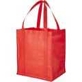 Red - Front - Bullet Liberty Non Woven Grocery Tote
