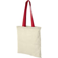 Natural-Red - Front - Bullet Nevada Cotton Tote