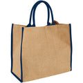 Natural-Solid Black - Lifestyle - Bullet The Large Jute Tote