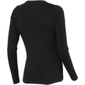 Solid Black - Back - Elevate Womens-Ladies Ponoka Long Sleeve T-Shirt