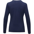 Navy - Side - Elevate Womens-Ladies Ponoka Long Sleeve T-Shirt