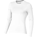 White - Front - Elevate Womens-Ladies Ponoka Long Sleeve T-Shirt