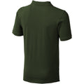 Army Green - Back - Elevate Mens Calgary Short Sleeve Polo