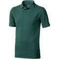 Forest Green - Front - Elevate Mens Calgary Short Sleeve Polo