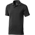 Anthracite - Front - Elevate Mens Calgary Short Sleeve Polo