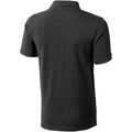 Anthracite - Back - Elevate Mens Calgary Short Sleeve Polo