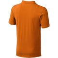 Orange - Back - Elevate Mens Calgary Short Sleeve Polo