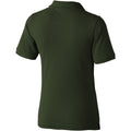 Army Green - Back - Elevate Calgary Short Sleeve Ladies Polo
