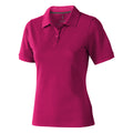 Pink - Front - Elevate Calgary Short Sleeve Ladies Polo
