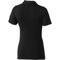 Solid Black - Back - Elevate Markham Short Sleeve Ladies Polo