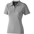 Grey Melange - Front - Elevate Markham Short Sleeve Ladies Polo