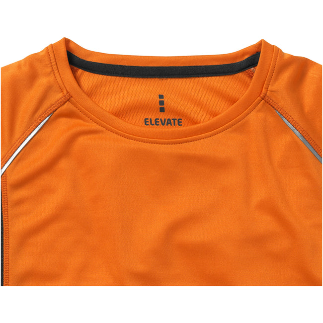 Orange-Anthracite - Side - Elevate Mens Quebec Short Sleeve T-Shirt