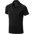 Solid Black - Front - Elevate Mens Ottawa Short Sleeve Polo
