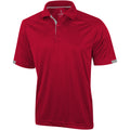 Red - Front - Elevate Mens Kiso Short Sleeve Polo