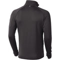Solid Black - Back - Elevate Mens Mani Power Fleece Full Zip Jacket