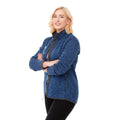 Heather Blue - Lifestyle - Elevate Womens-Ladies Tremblant Knit Jacket