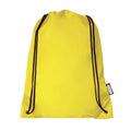 Yellow - Front - Bullet Oriole Recycled Drawstring Backpack