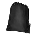 Solid Black - Front - Bullet Oriole Recycled Drawstring Backpack