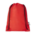 Red - Front - Bullet Oriole Recycled Drawstring Backpack