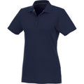 Navy - Front - Elevate Womens-Ladies Helios Short Sleeve Polo Shirt