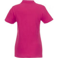Magenta - Back - Elevate Womens-Ladies Helios Short Sleeve Polo Shirt
