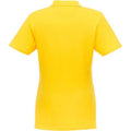 Yellow - Back - Elevate Womens-Ladies Helios Short Sleeve Polo Shirt