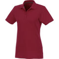 Burgundy - Front - Elevate Womens-Ladies Helios Short Sleeve Polo Shirt