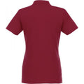 Burgundy - Back - Elevate Womens-Ladies Helios Short Sleeve Polo Shirt