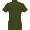 Army Green - Back - Elevate Womens-Ladies Helios Short Sleeve Polo Shirt