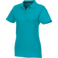 Aqua - Front - Elevate Womens-Ladies Helios Short Sleeve Polo Shirt