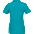 Aqua - Back - Elevate Womens-Ladies Helios Short Sleeve Polo Shirt