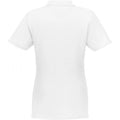 White - Back - Elevate Womens-Ladies Helios Short Sleeve Polo Shirt