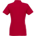 Red - Back - Elevate Womens-Ladies Helios Short Sleeve Polo Shirt