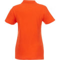 Orange - Back - Elevate Womens-Ladies Helios Short Sleeve Polo Shirt
