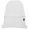 White - Front - Bullet Oriole Mesh Drawstring Bag