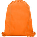 Orange - Side - Bullet Oriole Mesh Drawstring Bag