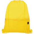 Yellow - Front - Bullet Oriole Mesh Drawstring Bag