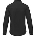 Solid Black - Back - Elevate Womens-Ladies Pollux Shirt