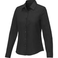 Solid Black - Side - Elevate Womens-Ladies Pollux Shirt