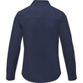 Navy - Back - Elevate Womens-Ladies Pollux Shirt