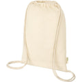 Natural - Front - Bullet Orissa Organic Cotton Drawstring Bag