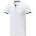 White - Side - Elevate Mens Morgan Short-Sleeved Polo Shirt