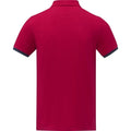 Red - Back - Elevate Mens Morgan Short-Sleeved Polo Shirt